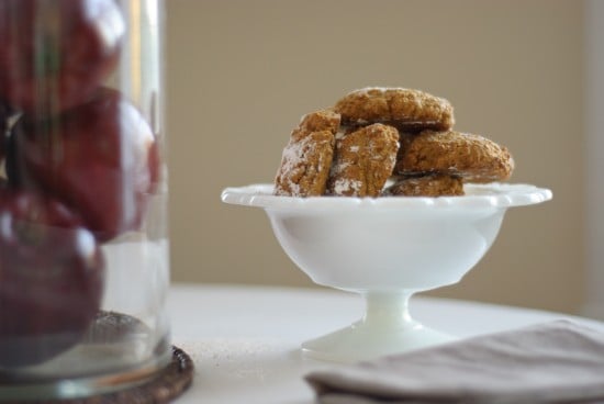 pumpkin cookies in vintage candy dish pumpkin cookies in vintage candy dish