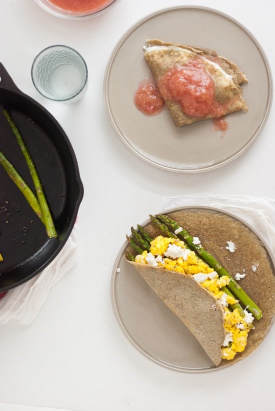 asparagus and goat cheese crepe asparagus and goat cheese crepe