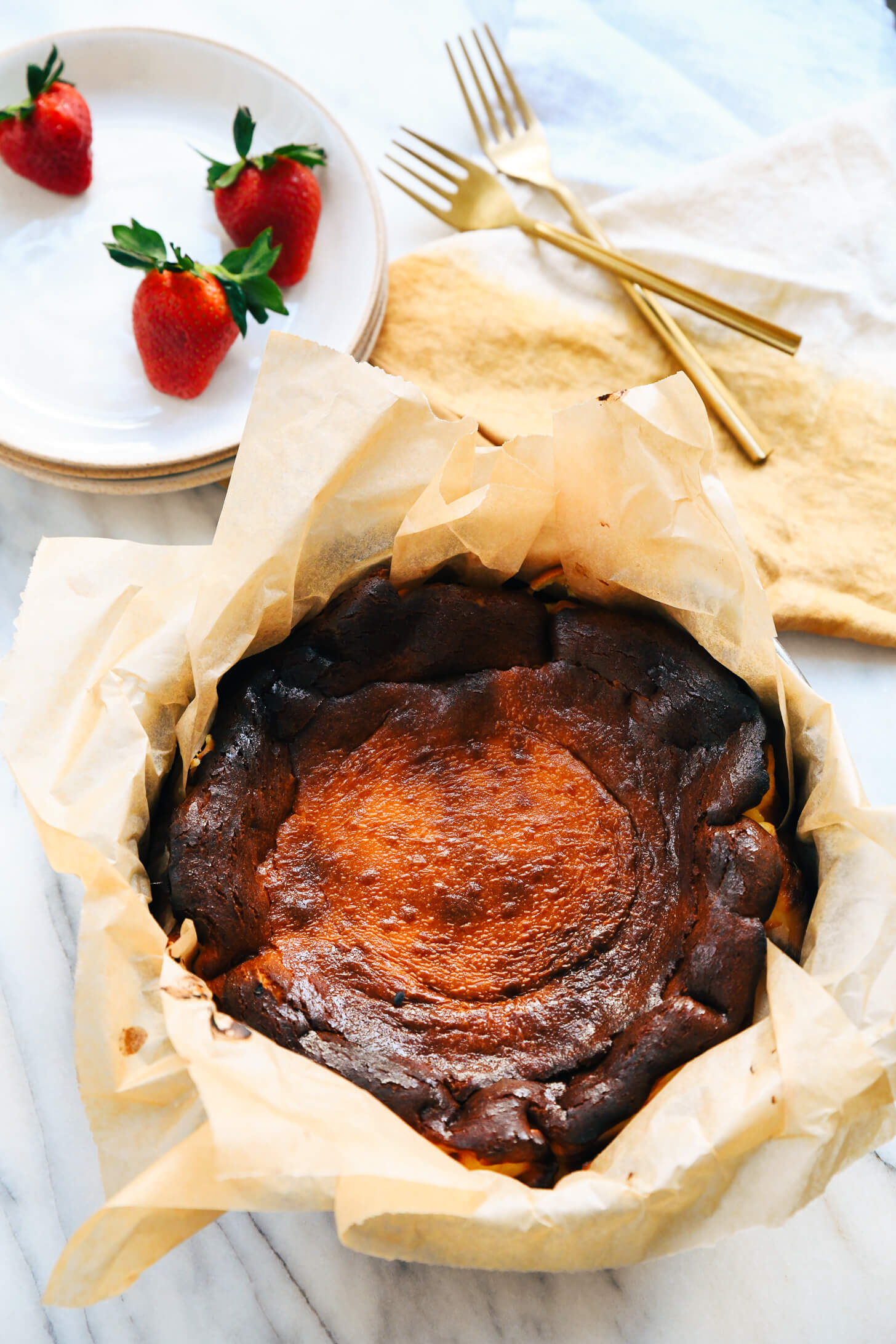 Basque cheesecake