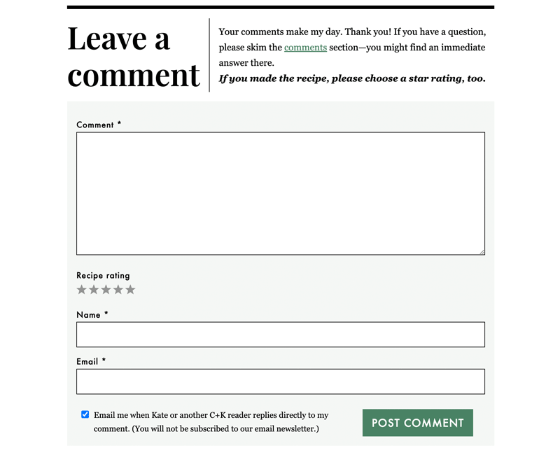 how to comment