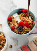 grain-free granola on yogurt